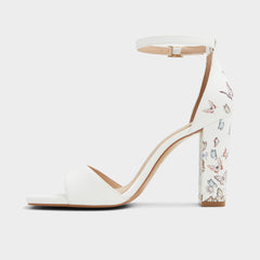White Multi Enaegyn White Multi Women's Strappy sandals - Strappy heeled sandal, Block heel | Aldo