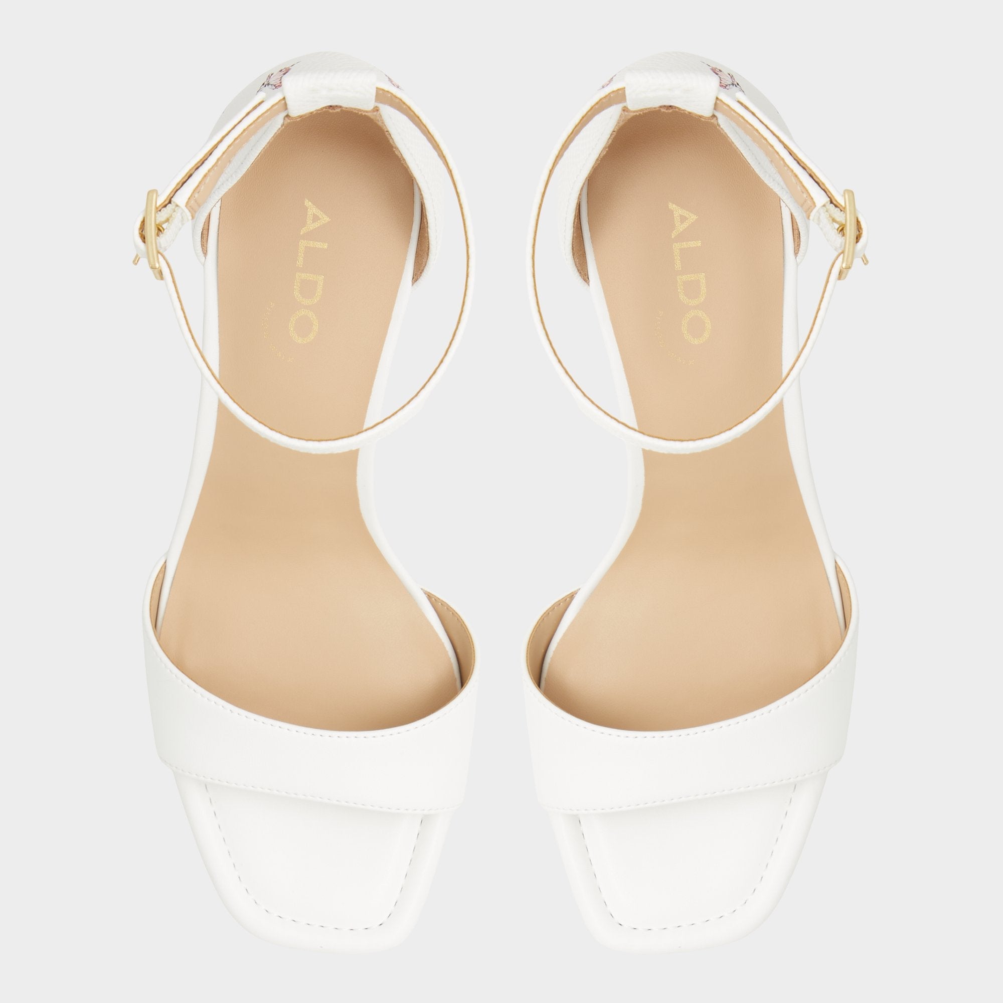 White Multi Enaegyn White Multi Women's Strappy sandals - Strappy heeled sandal, Block heel | Aldo