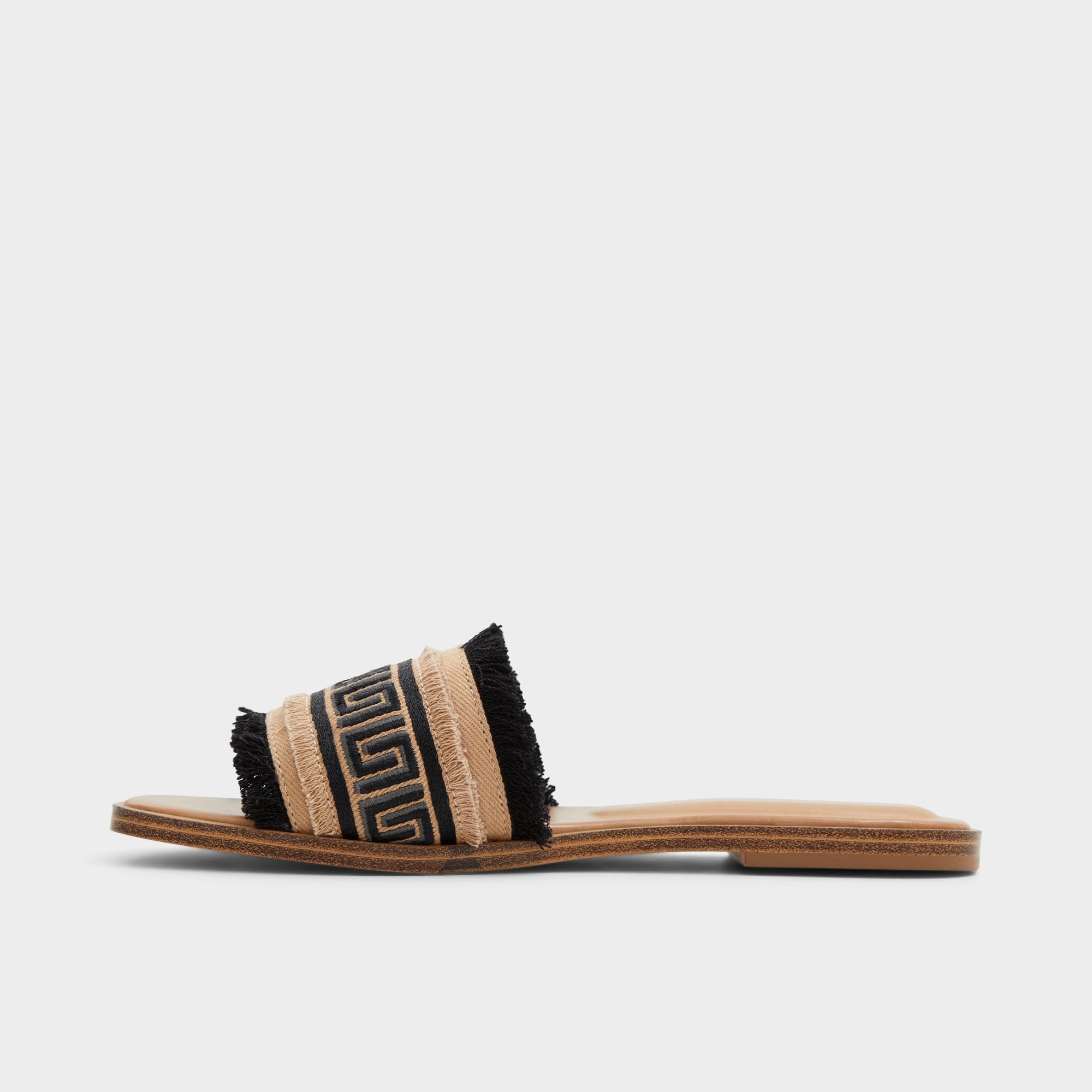 Open Black Nalani Open Black Women's Flats - Slide sandal | Aldo