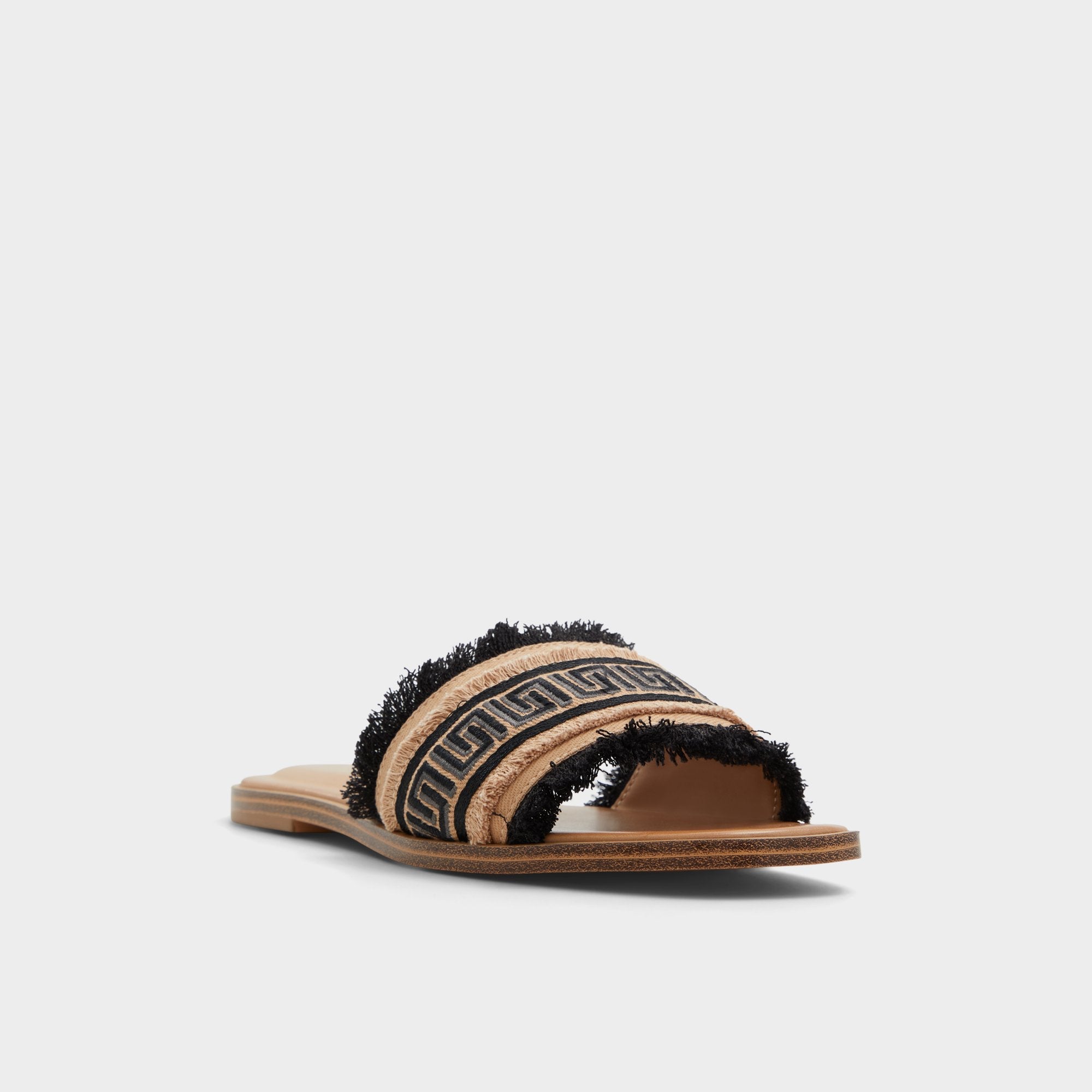 Open Black Nalani Open Black Women's Flats - Slide sandal | Aldo