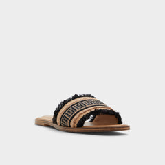Open Black Nalani Open Black Women's Flats - Slide sandal | Aldo