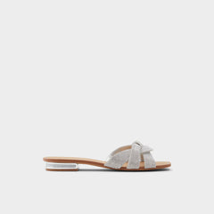 Silver Coredith Silver Women's Flats - Slide sandal | Aldo