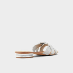 Silver Coredith Silver Women's Flats - Slide sandal | Aldo