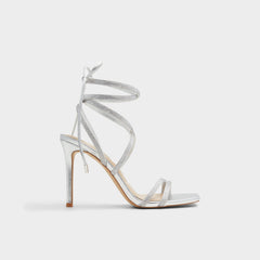 Silver Phaedra in Silver - Strappy stiletto sandal | Aldo