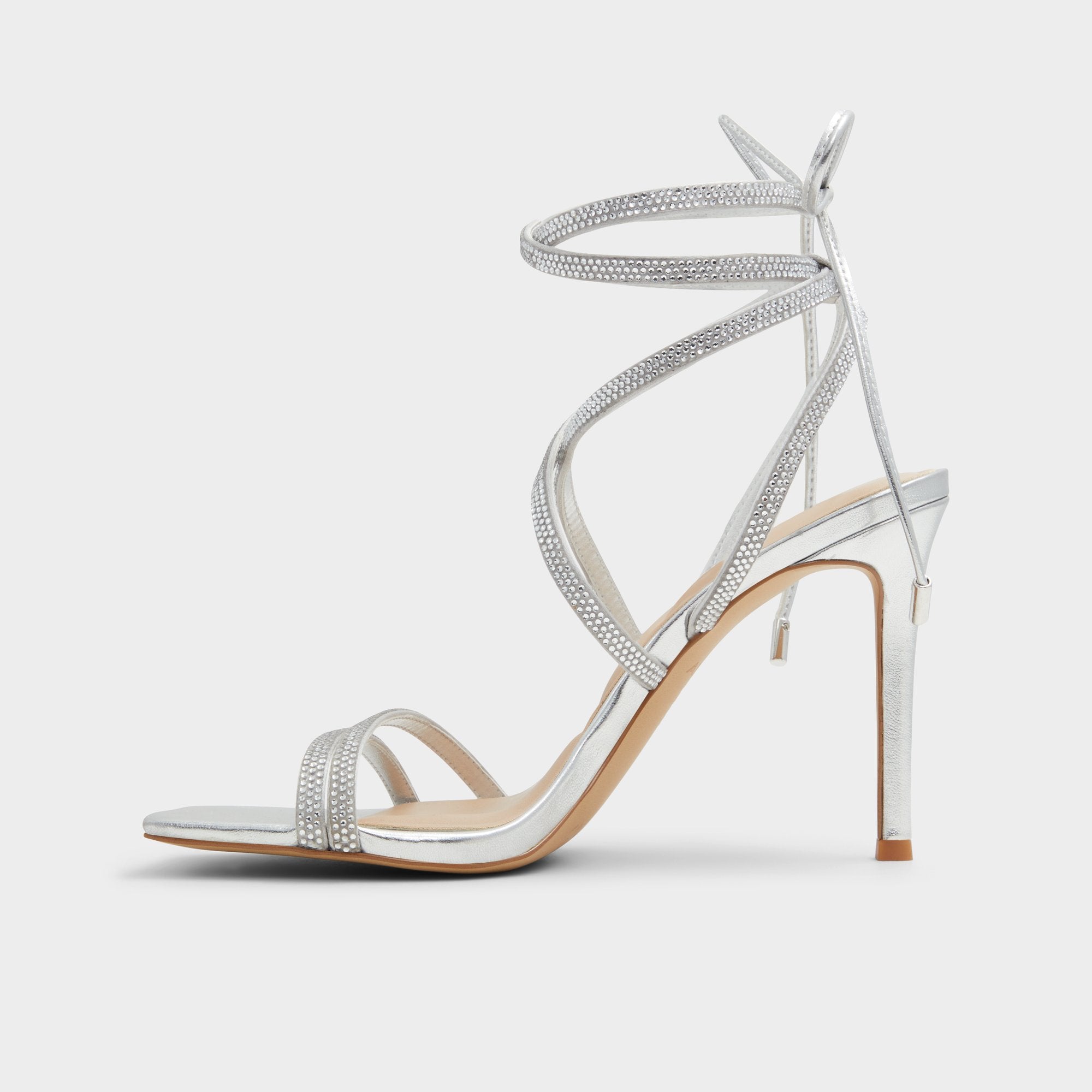 Silver Phaedra in Silver - Strappy stiletto sandal | Aldo