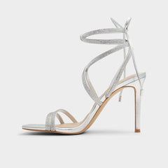 Silver Phaedra in Silver - Strappy stiletto sandal | Aldo