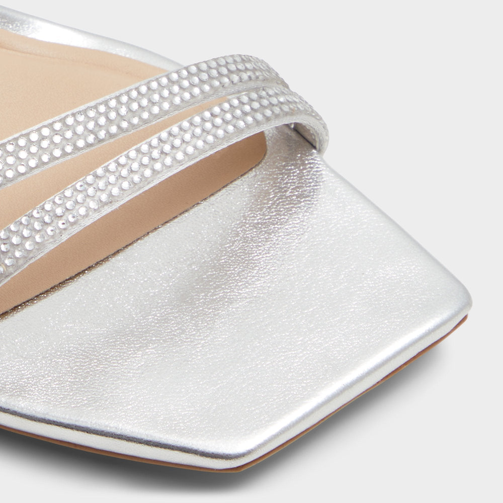 Silver Phaedra in Silver - Strappy stiletto sandal | Aldo