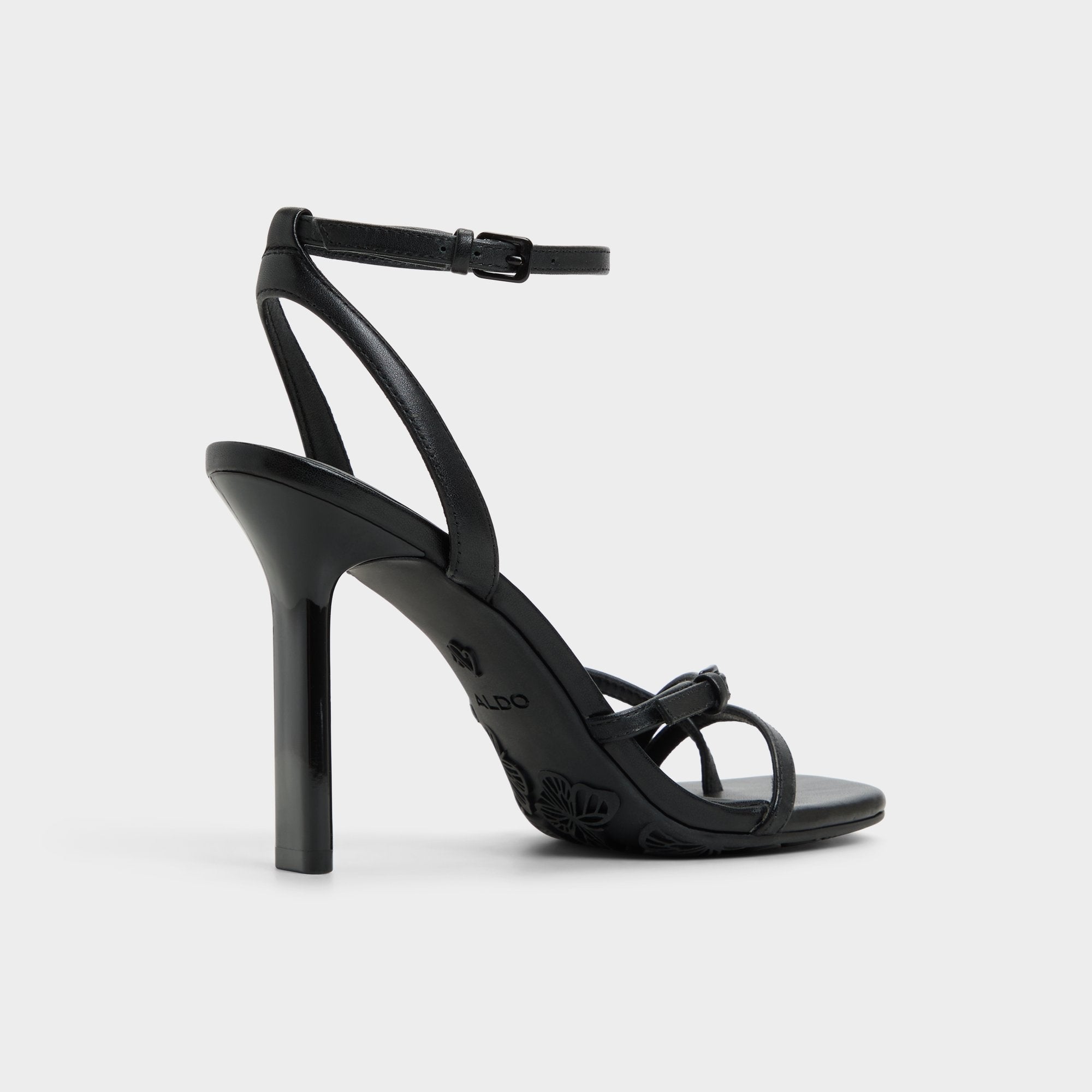 Black Conney Black Women's Heeled sandals - Strappy heeled sandal, Stiletto heel | Aldo