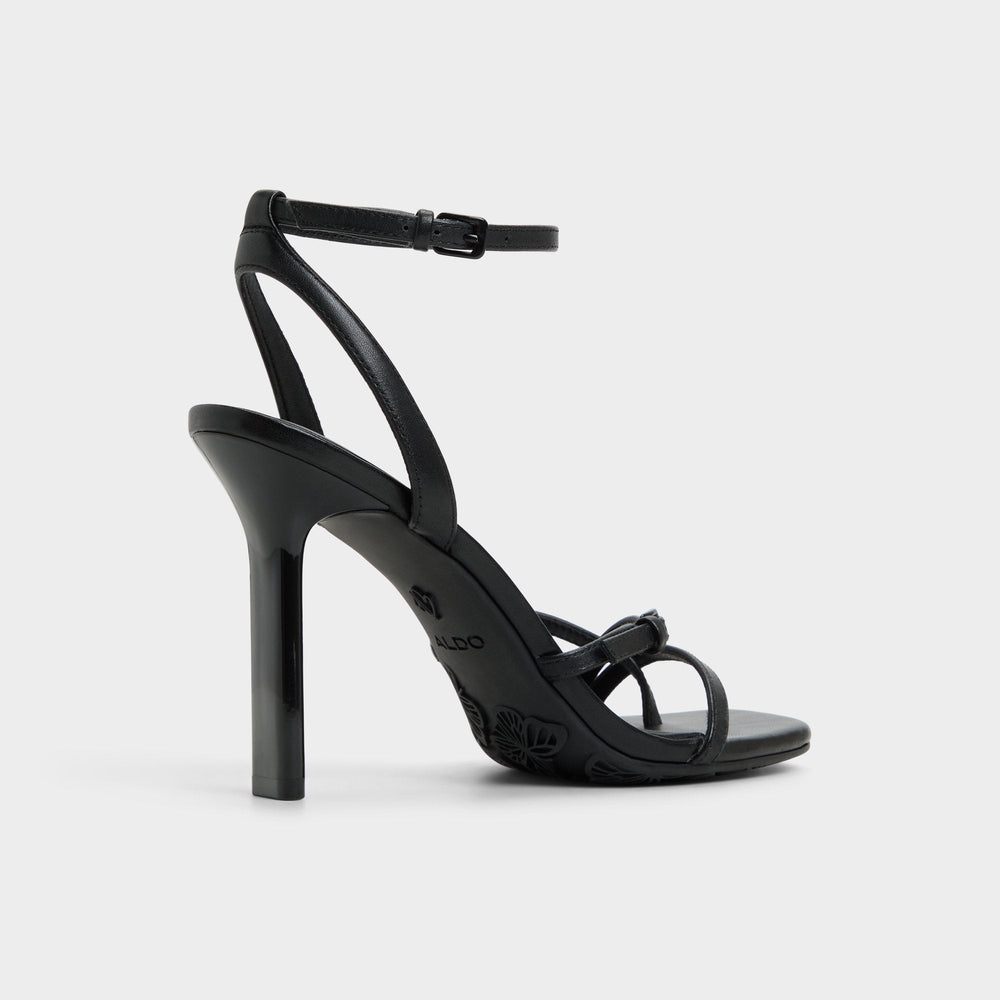 Black Conney Black Women's Heeled sandals - Strappy heeled sandal, Stiletto heel | Aldo