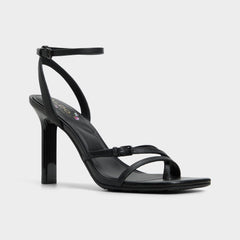 Black Conney Black Women's Heeled sandals - Strappy heeled sandal, Stiletto heel | Aldo