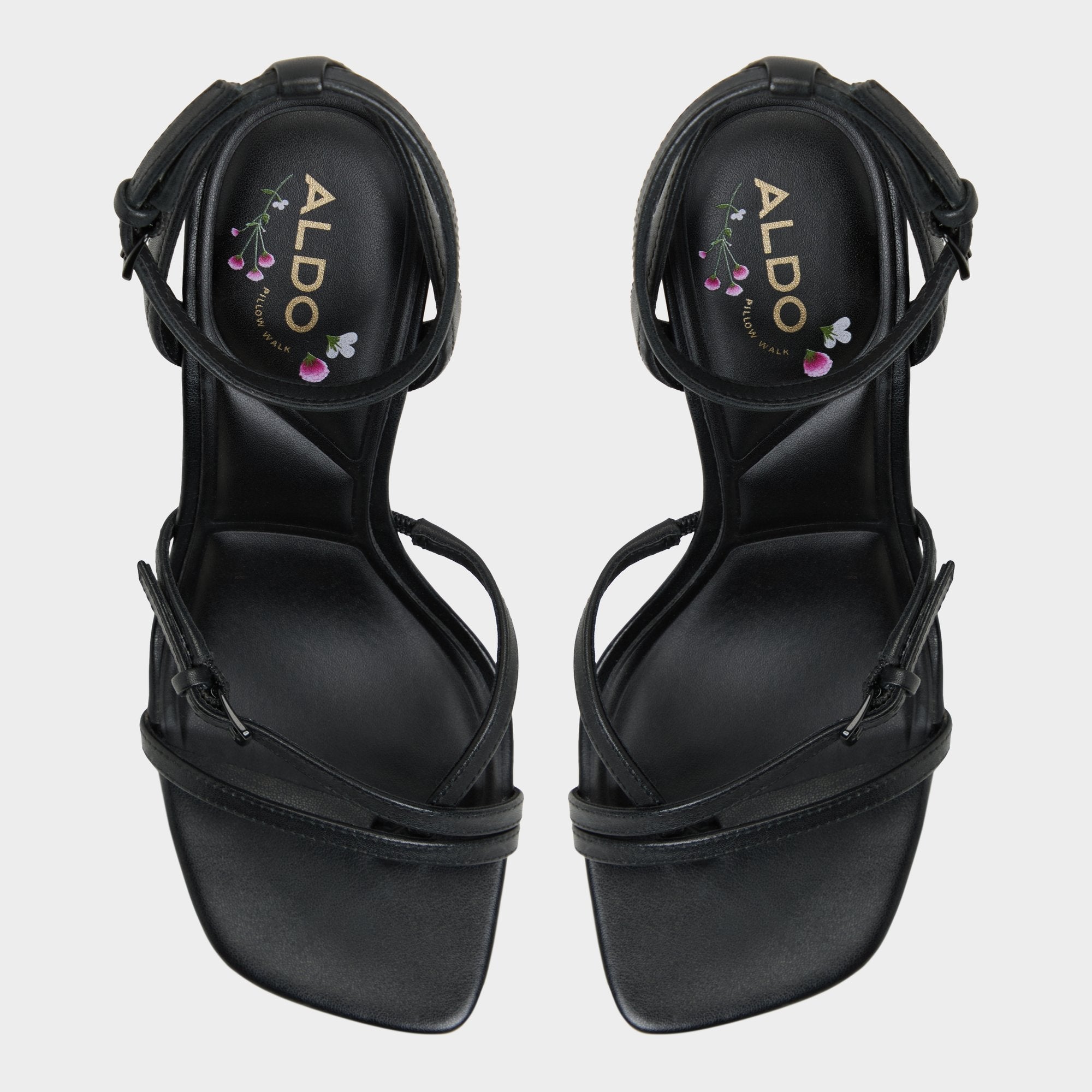 Black Conney Black Women's Heeled sandals - Strappy heeled sandal, Stiletto heel | Aldo