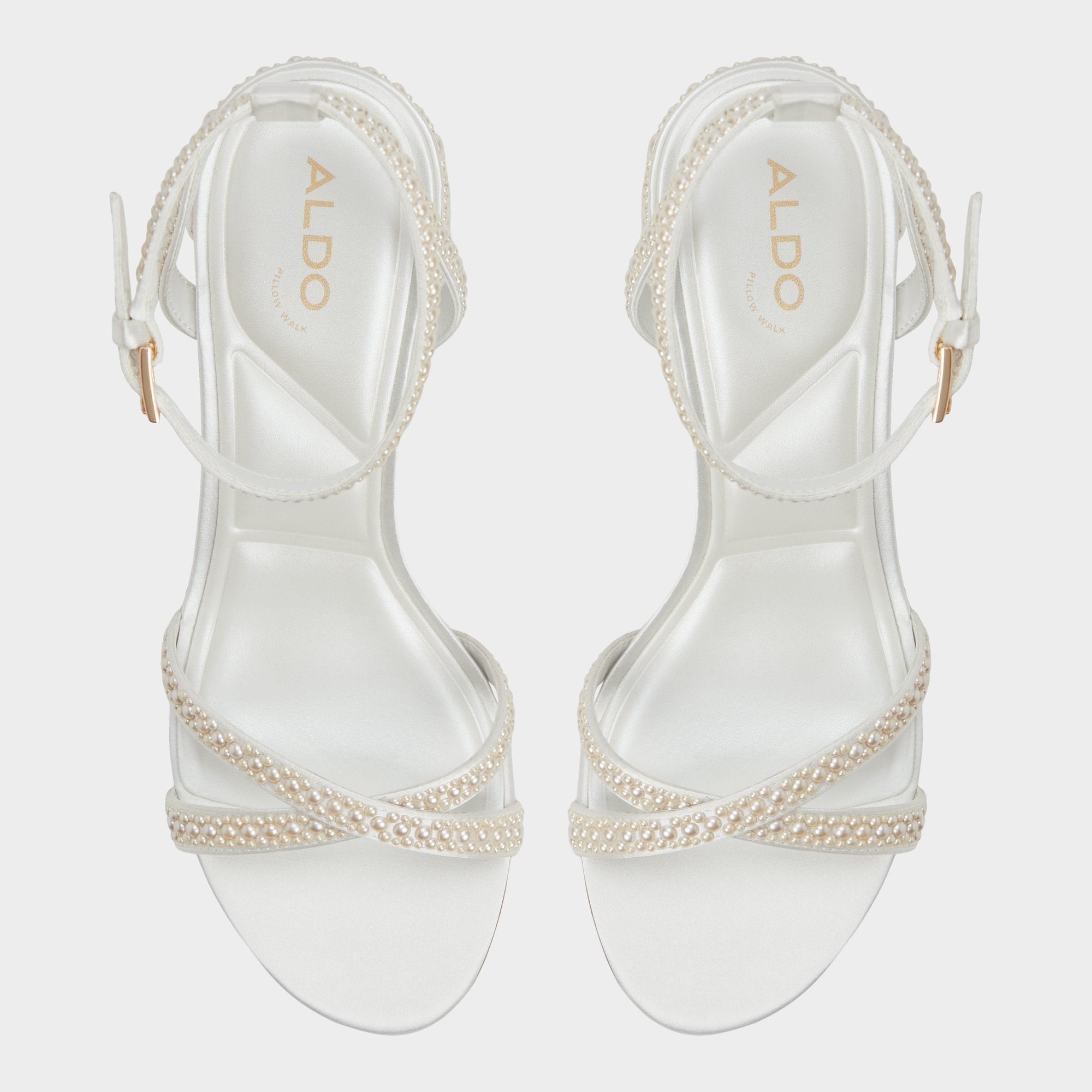 Other White Bouclettie Other White Women's Block heels - Strappy heeled sandal, Block heel | Aldo