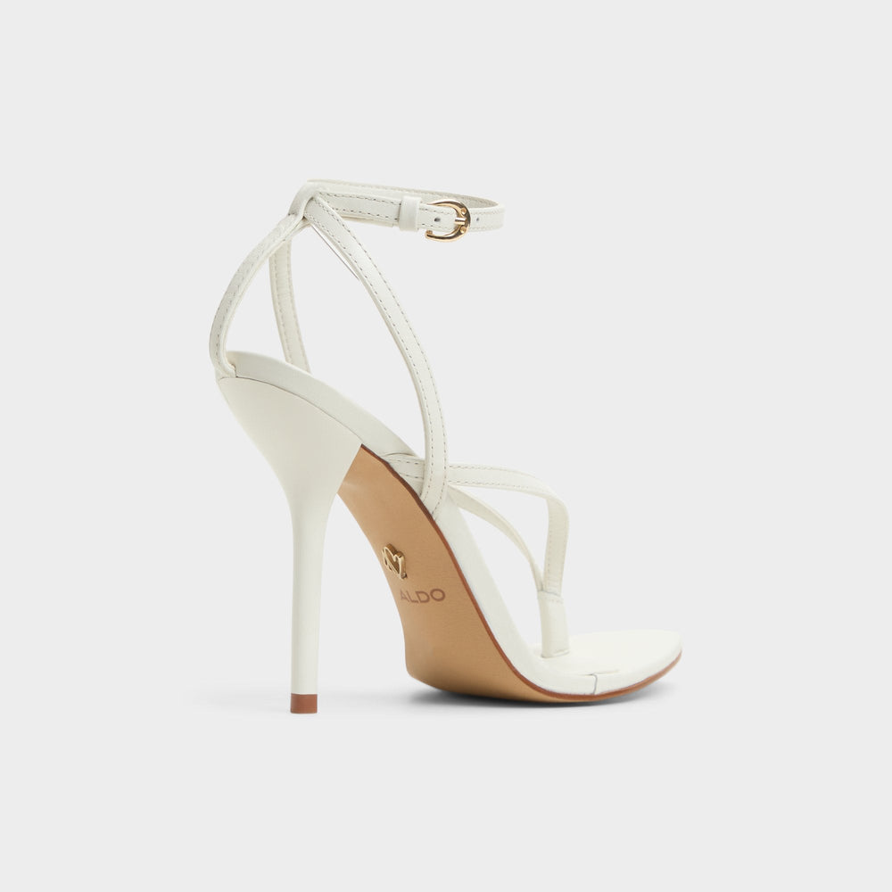 White/Bone Abyfindley White/Bone Women's Strappy sandals - Heeled flip flop | Aldo