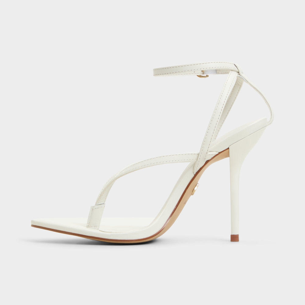 White/Bone Abyfindley White/Bone Women's Strappy sandals - Heeled flip flop | Aldo