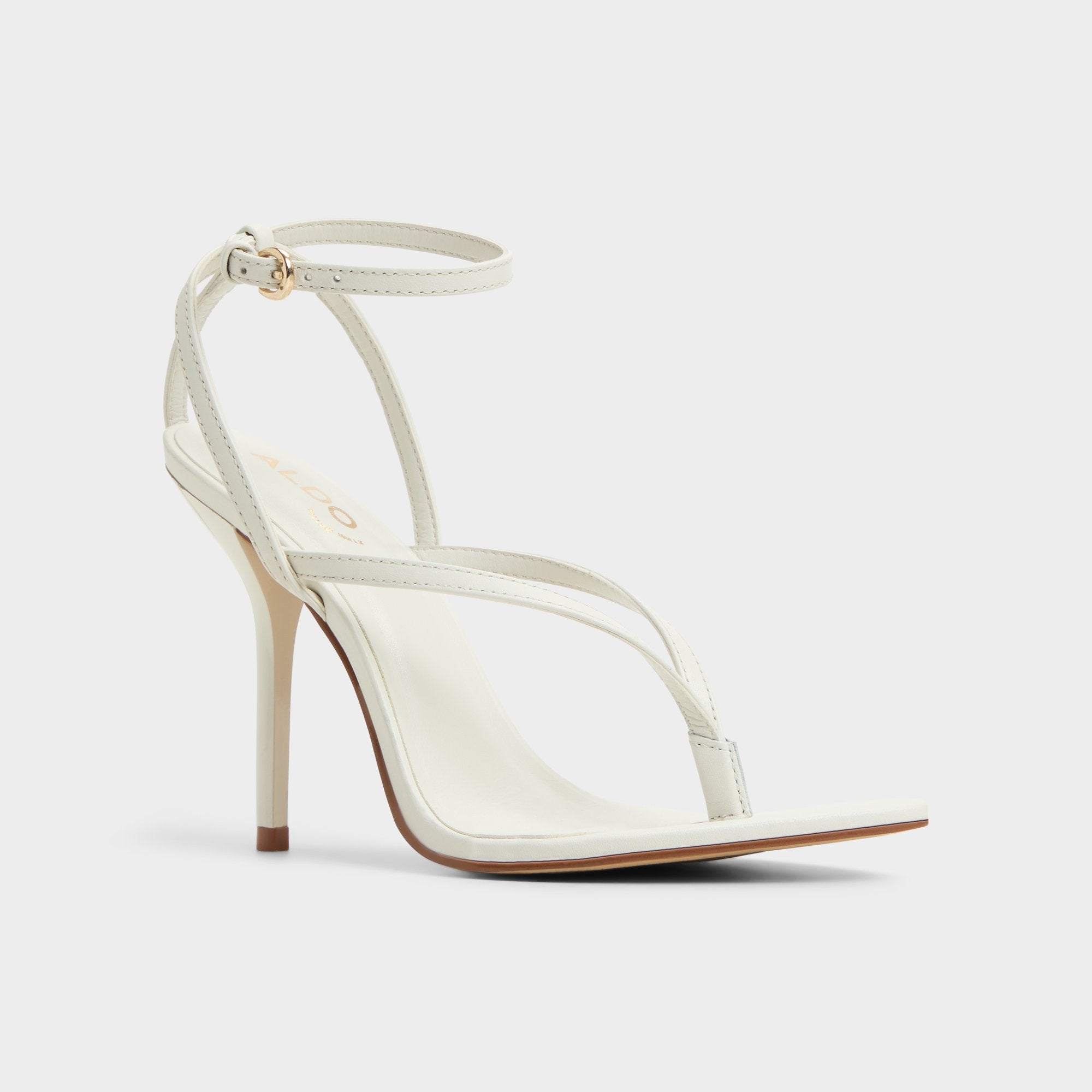White/Bone Abyfindley White/Bone Women's Strappy sandals - Heeled flip flop | Aldo