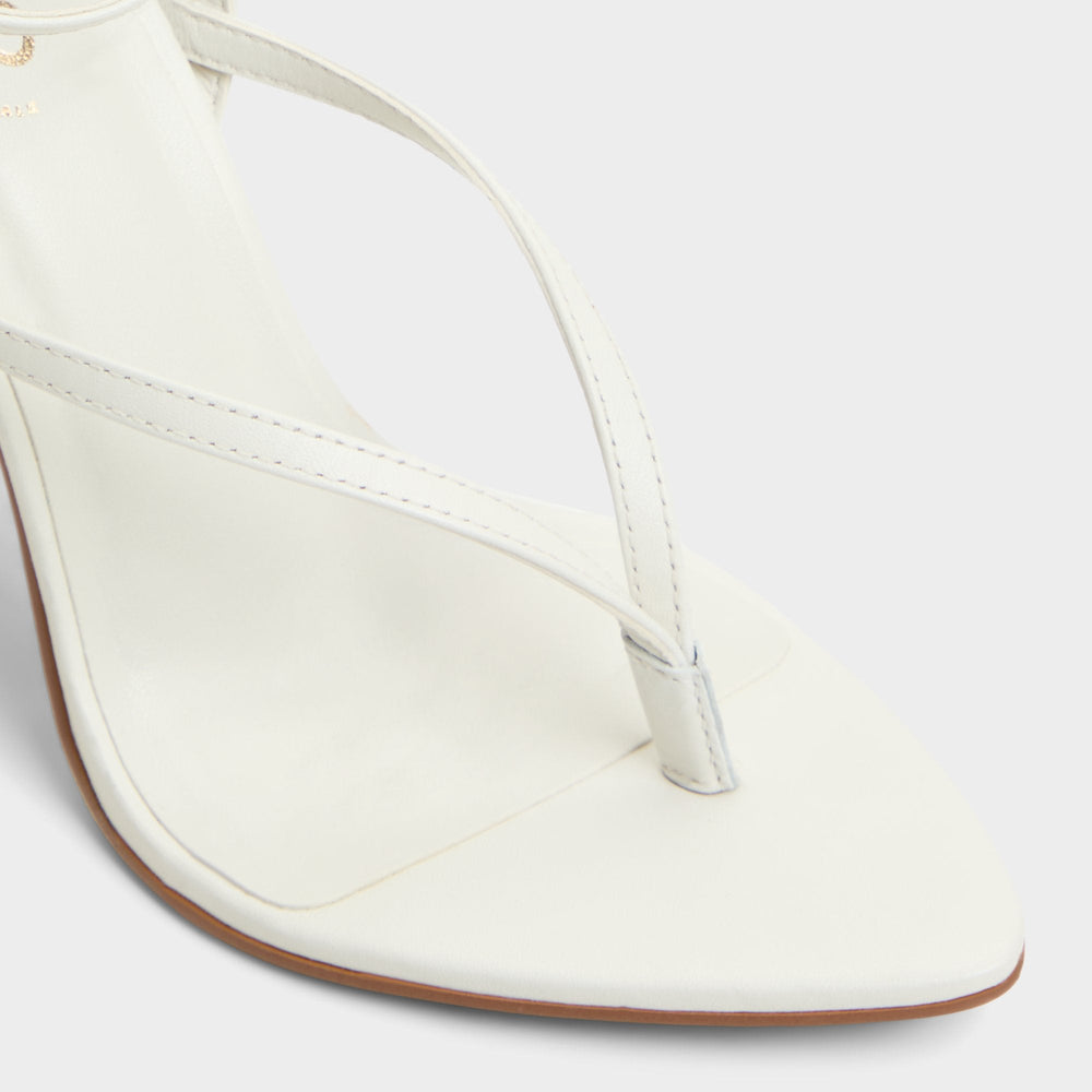 White/Bone Abyfindley White/Bone Women's Strappy sandals - Heeled flip flop | Aldo