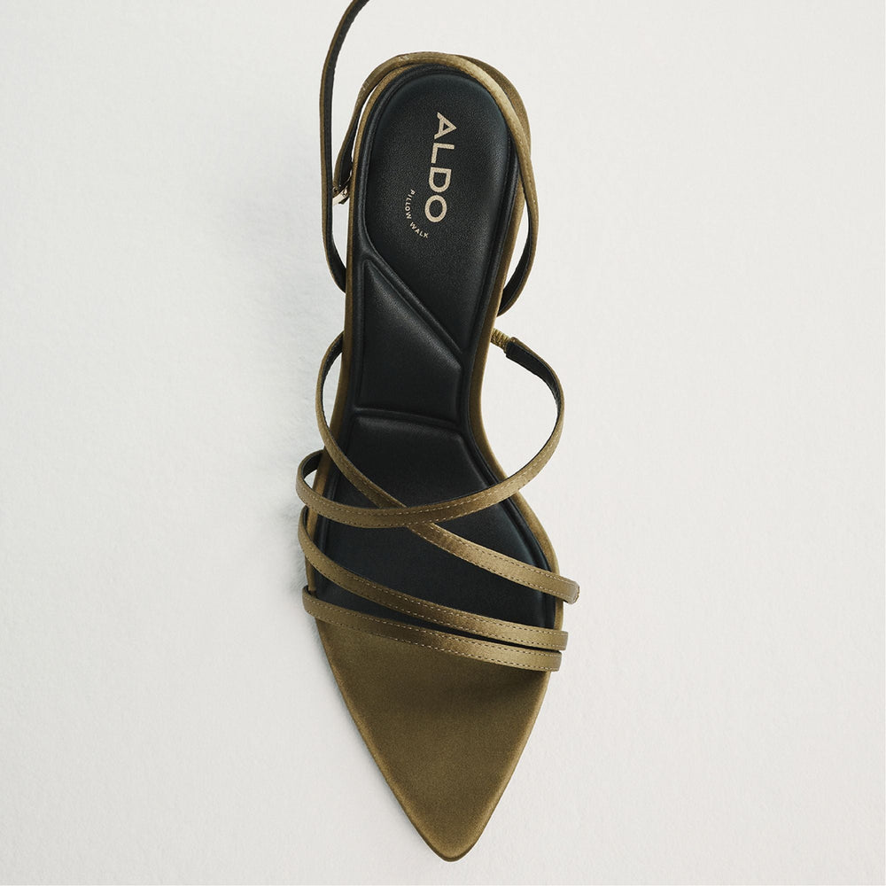 Other Green Solania Other Green Women's Strappy sandals - Strappy heeled sandal, Stiletto heel | Aldo