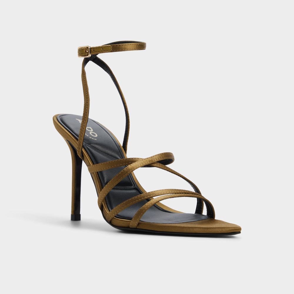 Other Green Solania Other Green Women's Strappy sandals - Strappy heeled sandal, Stiletto heel | Aldo