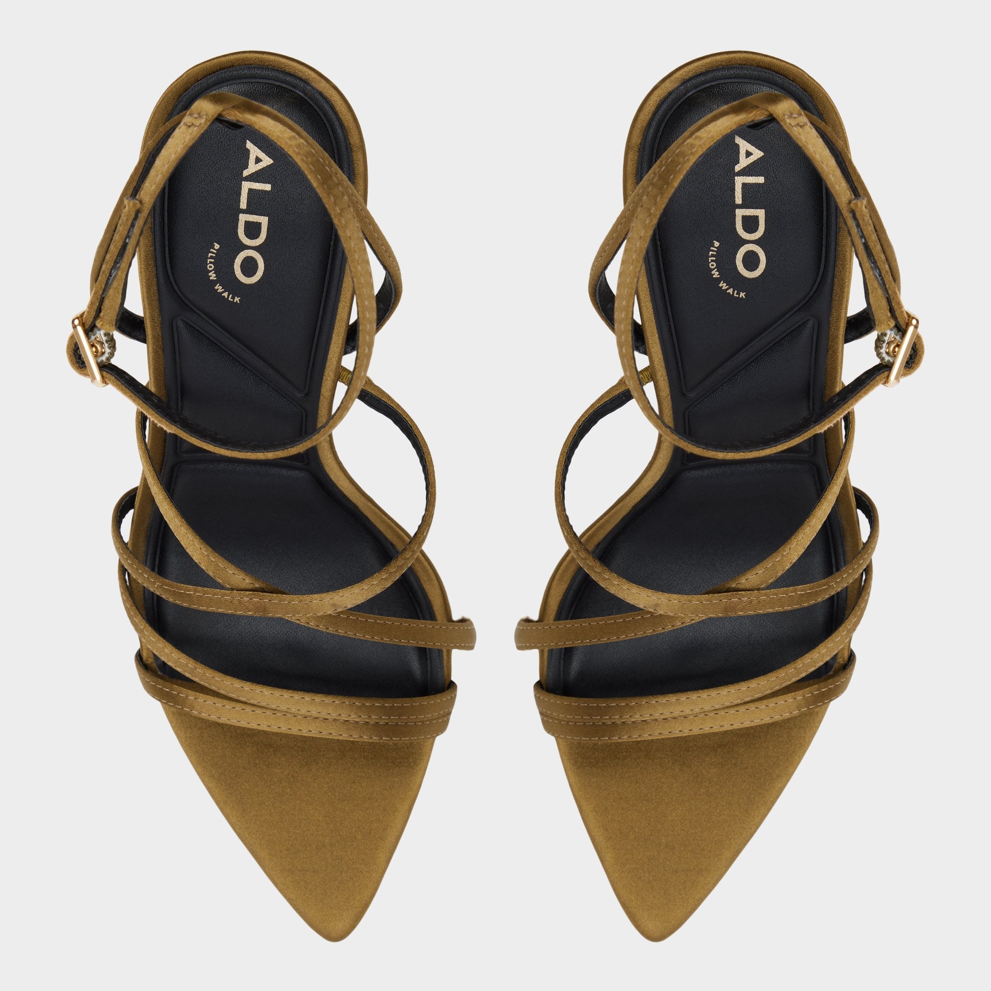 Other Green Solania Other Green Women's Strappy sandals - Strappy heeled sandal, Stiletto heel | Aldo