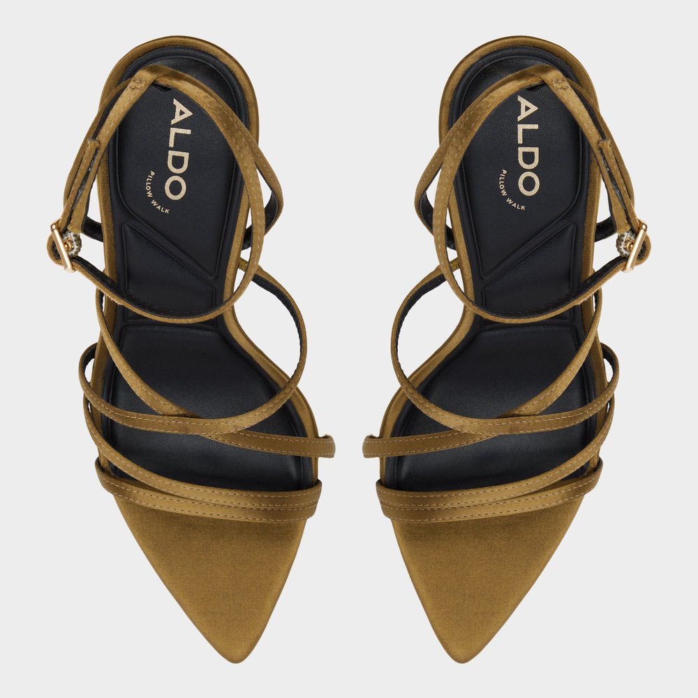 Other Green Solania Other Green Women's Strappy sandals - Strappy heeled sandal, Stiletto heel | Aldo