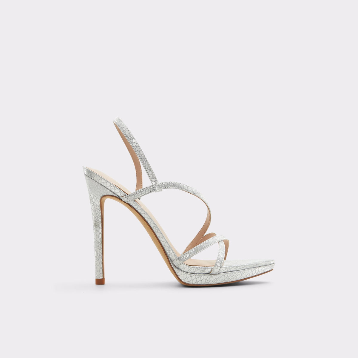 Silver Resurge in Silver - Strappy stiletto sandal, Stiletto heel | Aldo