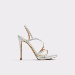 Silver Resurge in Silver - Strappy stiletto sandal, Stiletto heel | Aldo