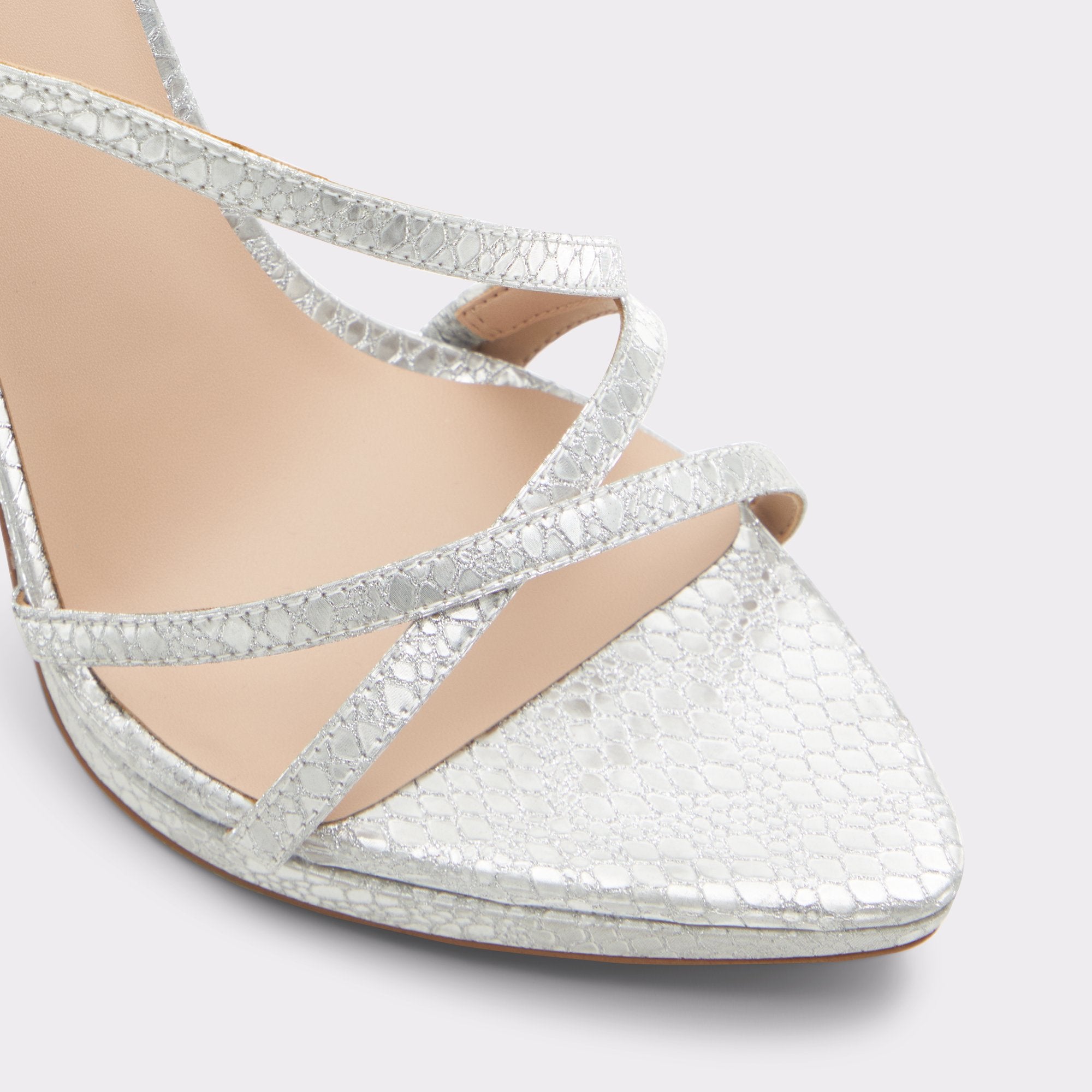 Silver Resurge in Silver - Strappy stiletto sandal, Stiletto heel | Aldo