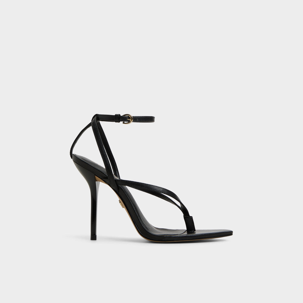 Black Abyfindley Black Women's Strappy sandals - Heeled flip flop, Stiletto heel | Aldo