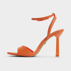 Medium Orange Illustrious Medium Orange Women's Strappy Heels - Strappy heeled sandal, Stiletto heel | Aldo