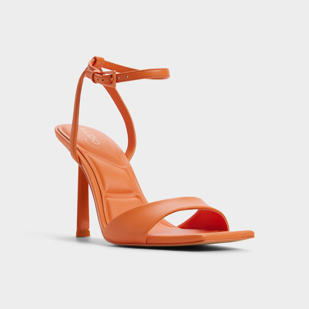 Medium Orange Illustrious Medium Orange Women's Strappy Heels - Strappy heeled sandal, Stiletto heel | Aldo