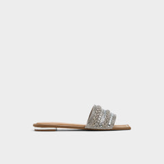 Silver Navalia Silver Women's Flats - Slide sandal | Aldo