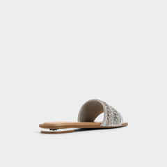 Silver Navalia Silver Women's Flats - Slide sandal | Aldo