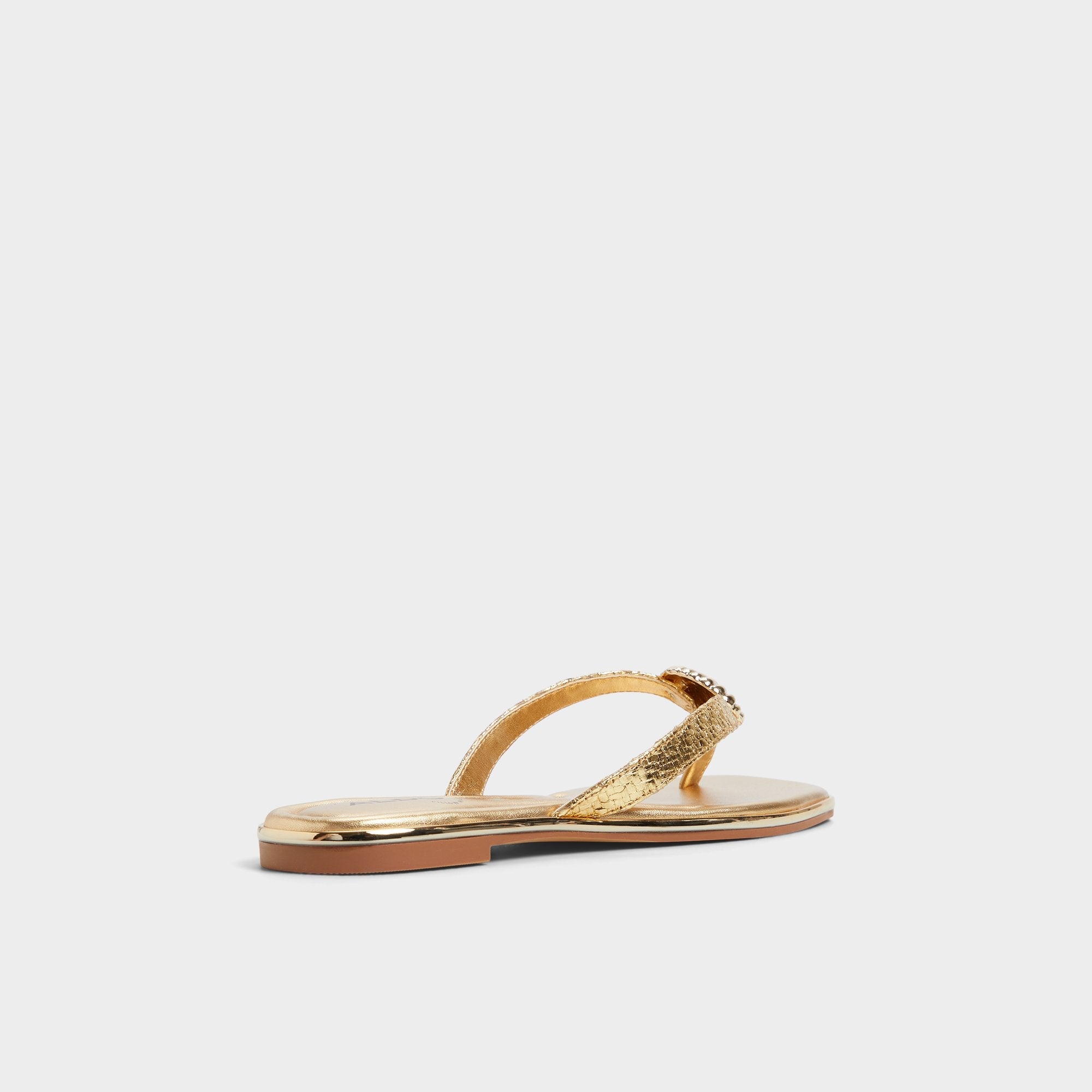 Gold Conchiglia Gold Women's Flats - Flip flop | Aldo