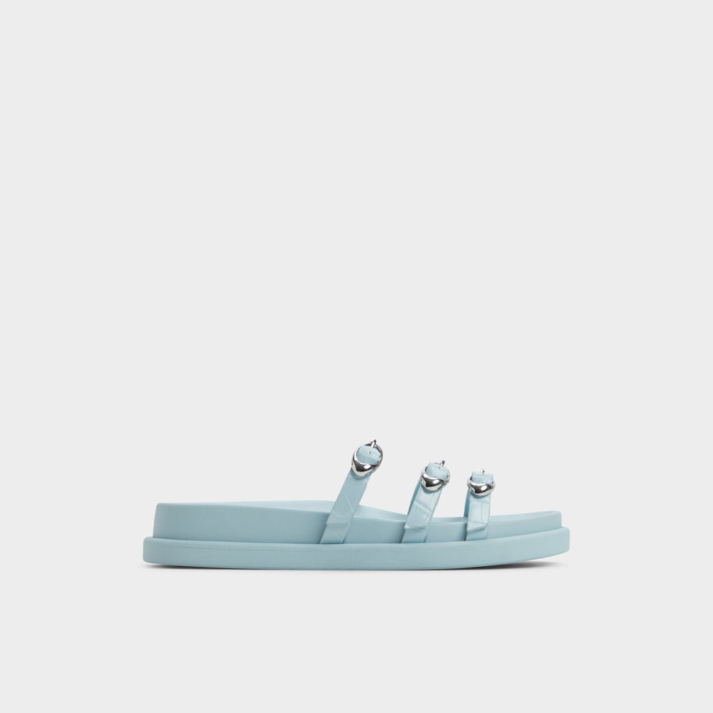 Pastel Blue Zephyra Pastel Blue Women's Footbed sandals - Footbed sandal | Aldo