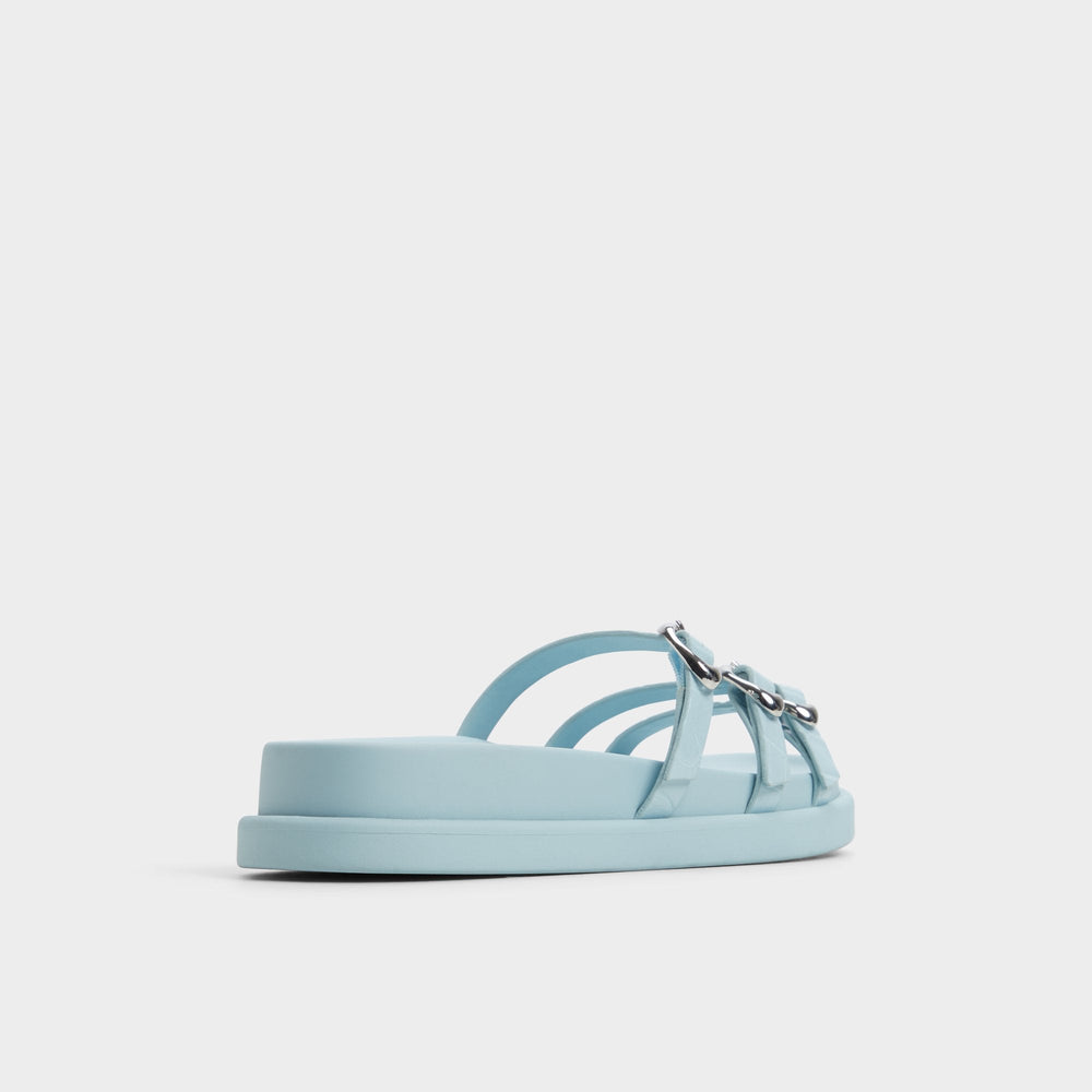 Pastel Blue Zephyra Pastel Blue Women's Footbed sandals - Footbed sandal | Aldo
