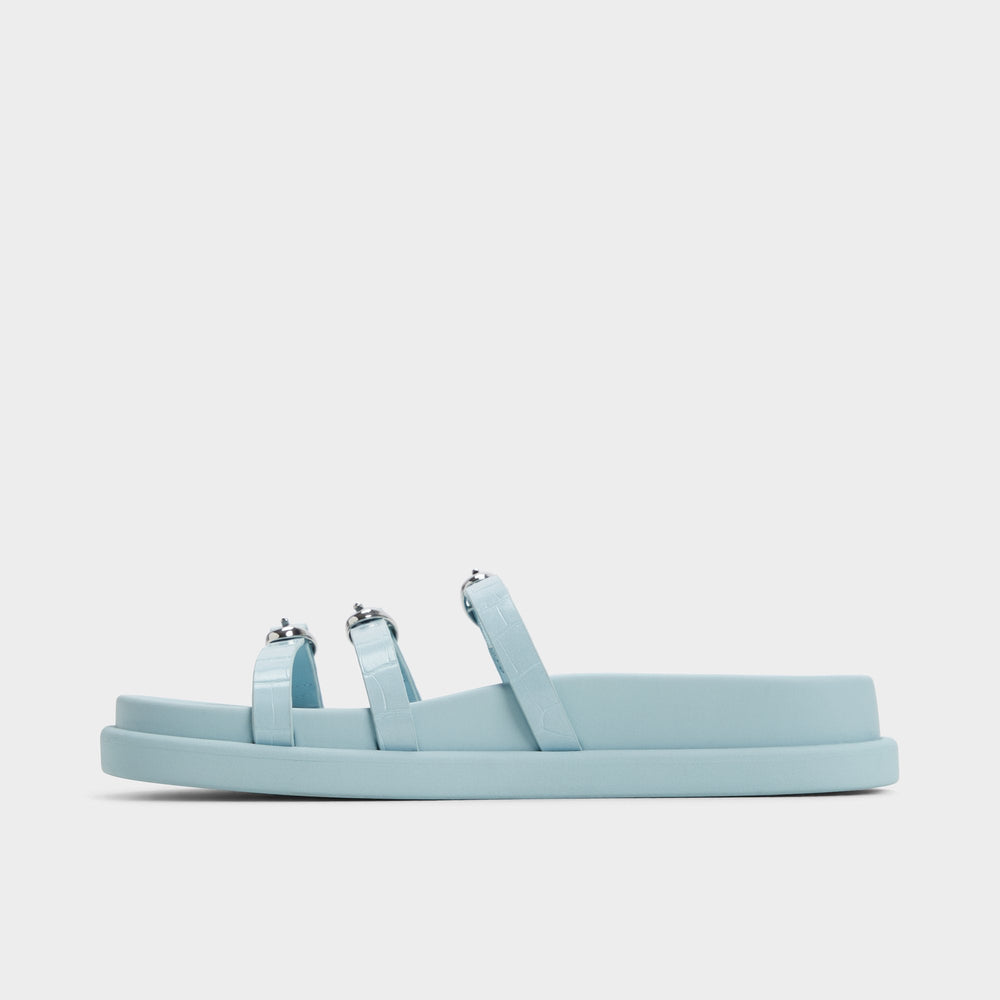 Pastel Blue Zephyra Pastel Blue Women's Footbed sandals - Footbed sandal | Aldo