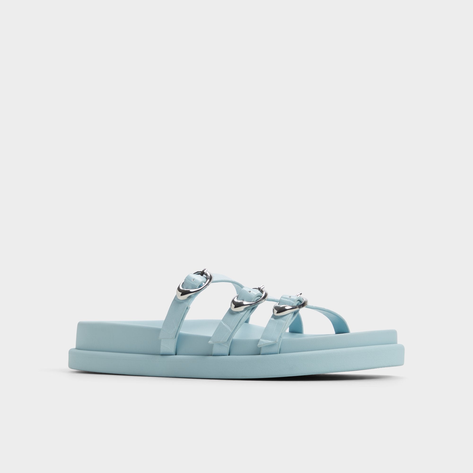 Pastel Blue Zephyra Pastel Blue Women's Footbed sandals - Footbed sandal | Aldo