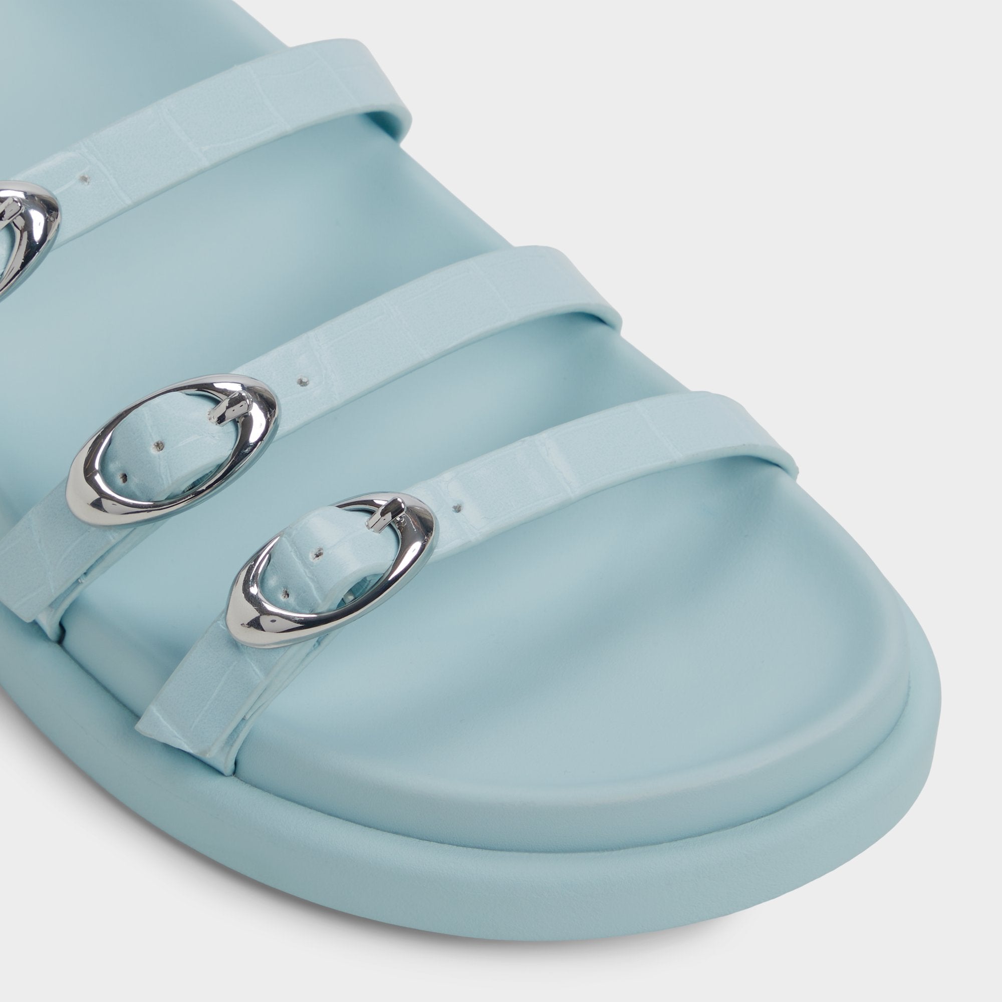 Pastel Blue Zephyra Pastel Blue Women's Footbed sandals - Footbed sandal | Aldo