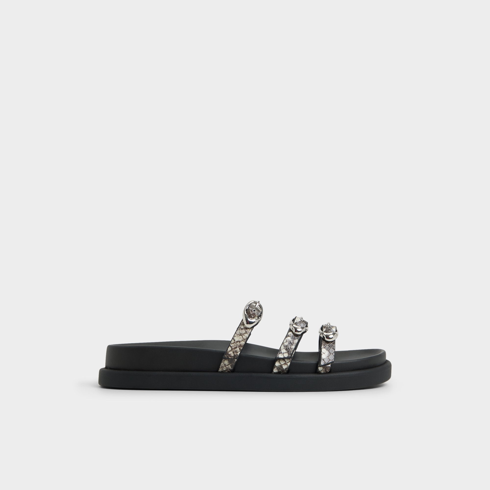 White/Black Zephyra White/Black Women's Footbed sandals - Footbed sandal | Aldo
