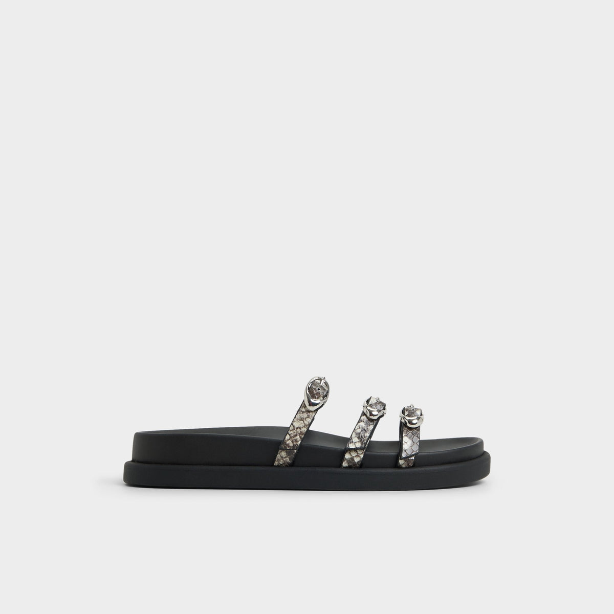 White/Black Zephyra White/Black Women's Footbed sandals - Footbed sandal | Aldo