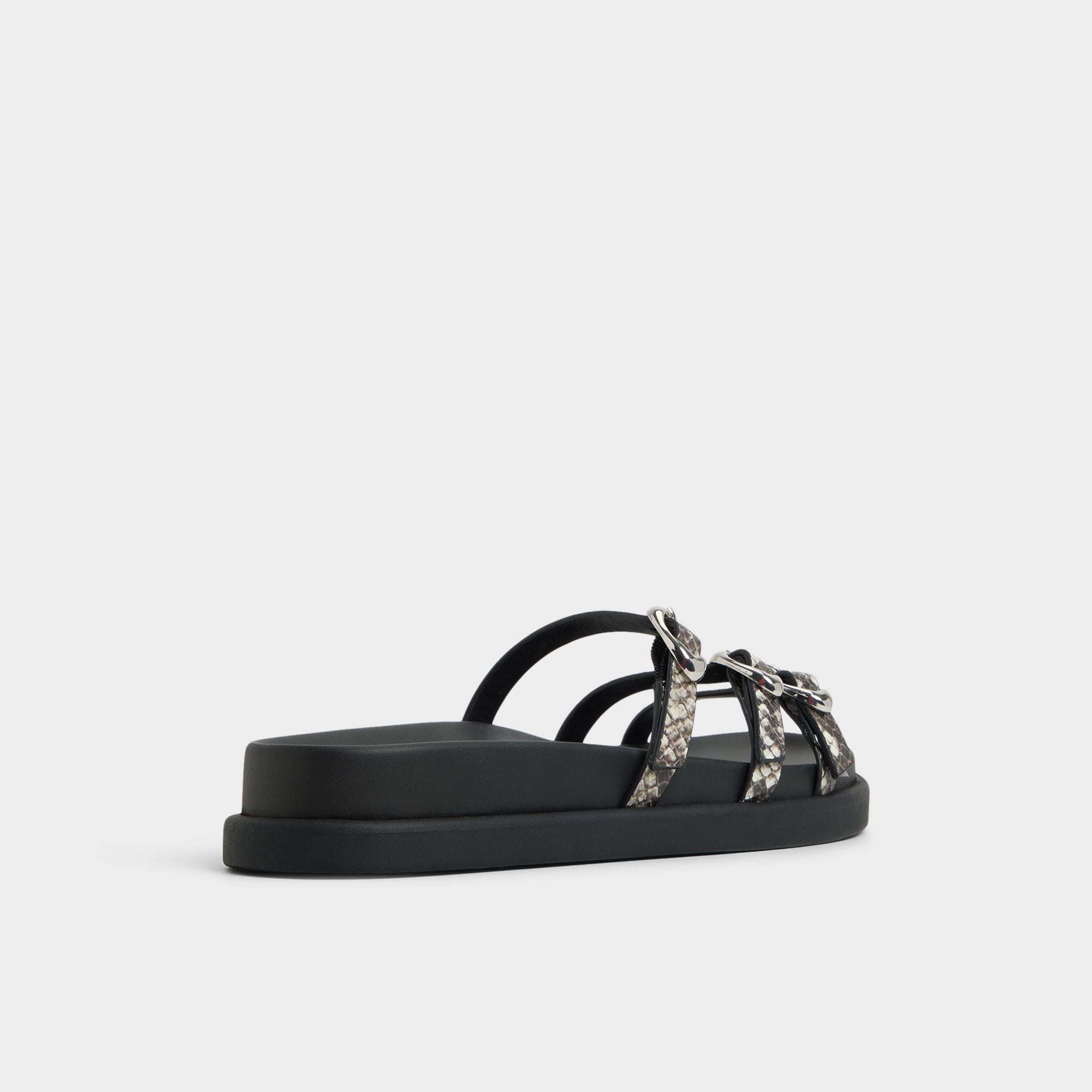 White/Black Zephyra White/Black Women's Footbed sandals - Footbed sandal | Aldo