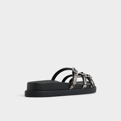 White/Black Zephyra White/Black Women's Footbed sandals - Footbed sandal | Aldo