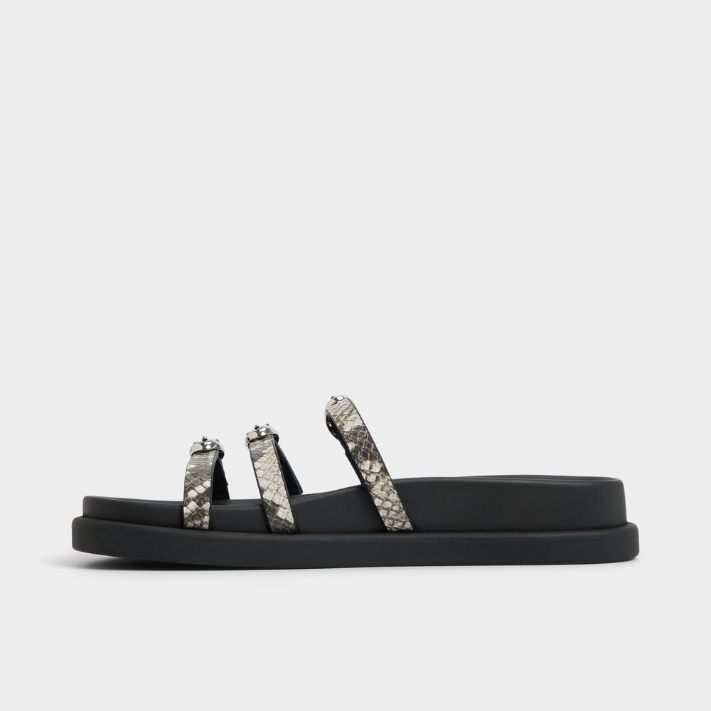 White/Black Zephyra White/Black Women's Footbed sandals - Footbed sandal | Aldo