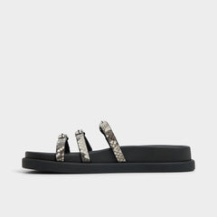 White/Black Zephyra White/Black Women's Footbed sandals - Footbed sandal | Aldo