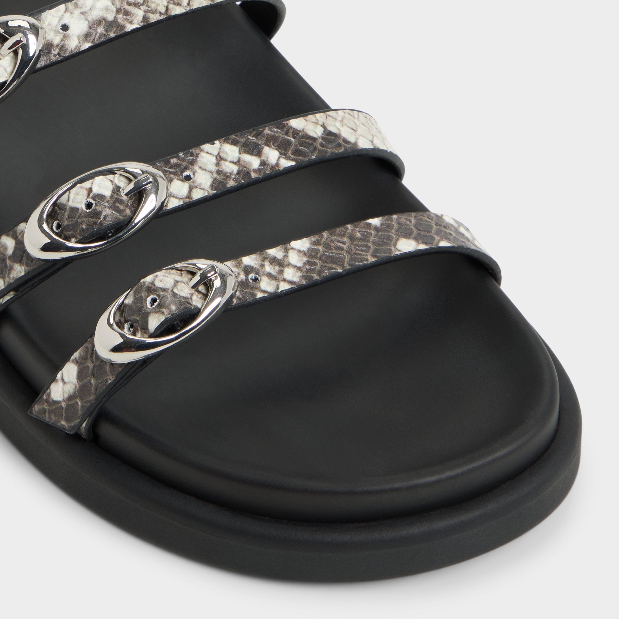 White/Black Zephyra White/Black Women's Footbed sandals - Footbed sandal | Aldo