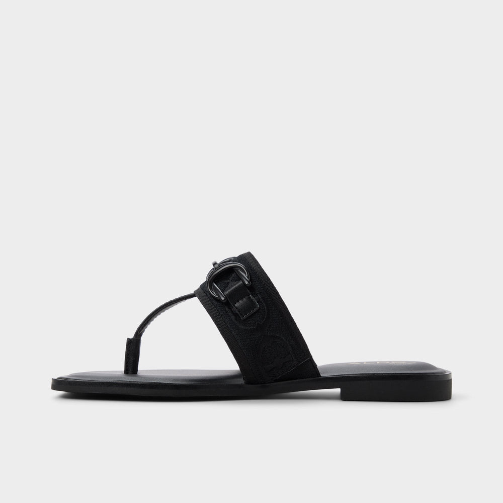 Black Coralynna in Black - T-strap sandal | Aldo