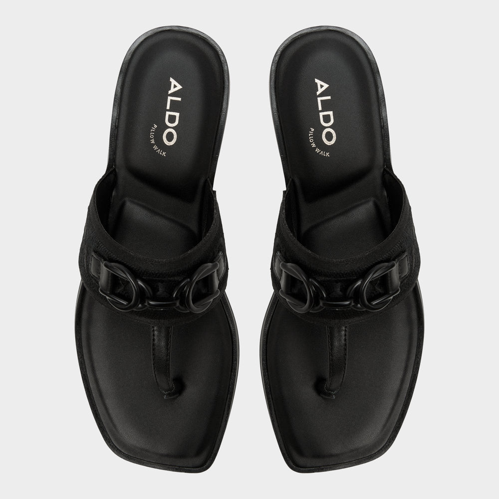 Black Coralynna in Black - T-strap sandal | Aldo