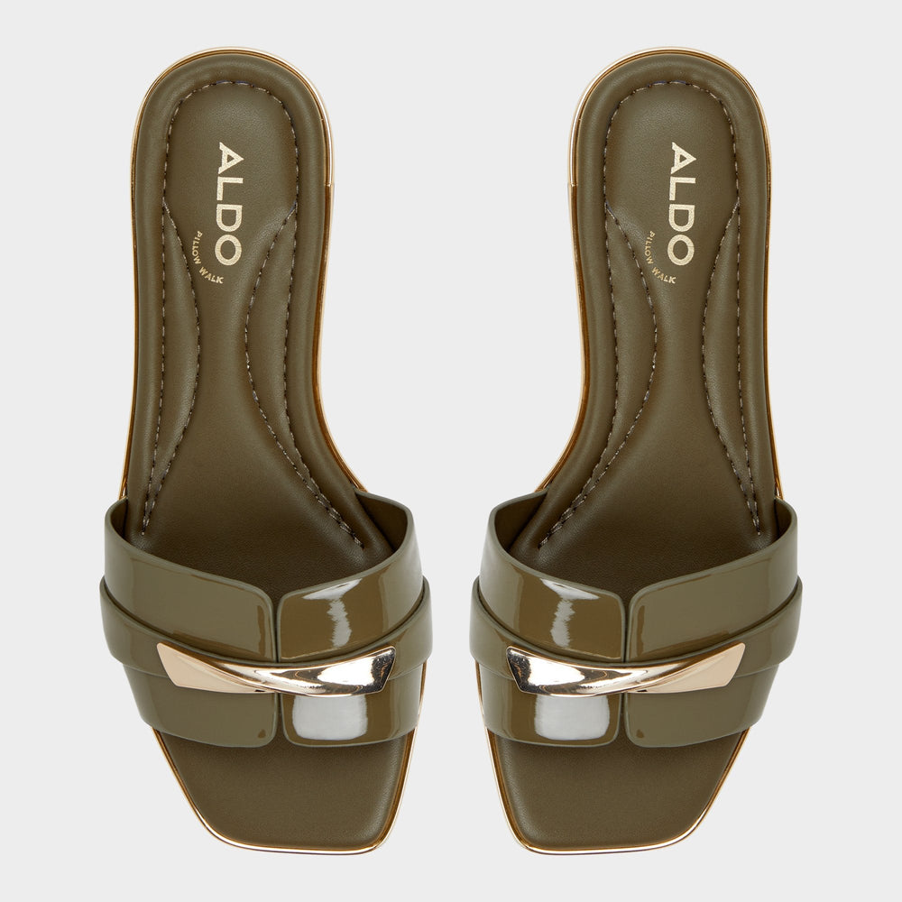 Other green Darlina Other Green Women's Flats - Slide sandal | Aldo
