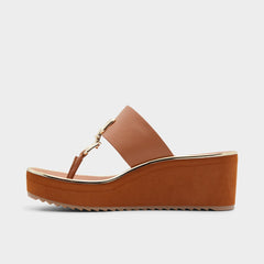 Medium Brown Maesllan Medium Brown Women's Wedges - Wedge sandal, Wedge heel | Aldo