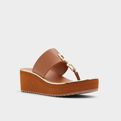 Medium Brown Maesllan Medium Brown Women's Wedges - Wedge sandal, Wedge heel | Aldo